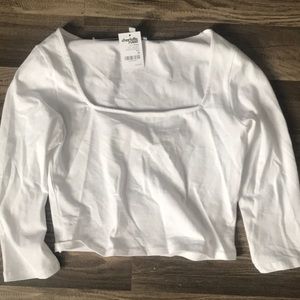 White off the shoulder top, never worn.